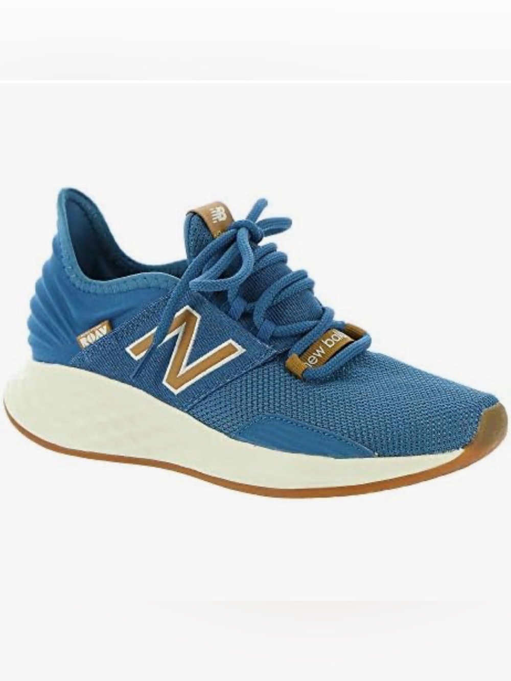 New Balance Fresh Foam Roav Blue Brown Womens WROAVBL Running Shoes